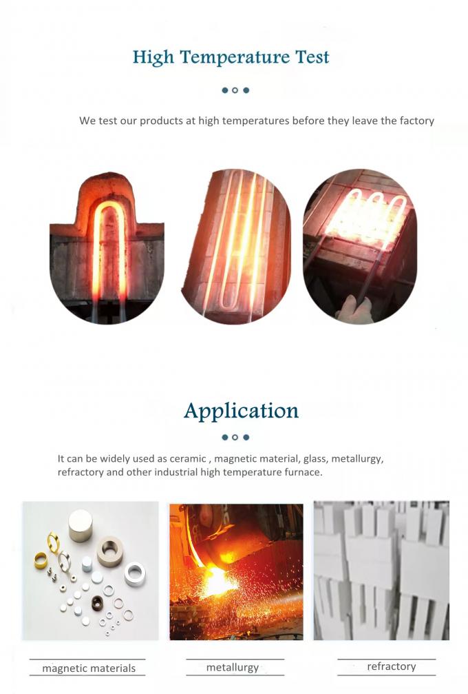 1800c U-Typ Mosi2 Molybdän-Disilizid-Heizungselement für Elektroöfen 0