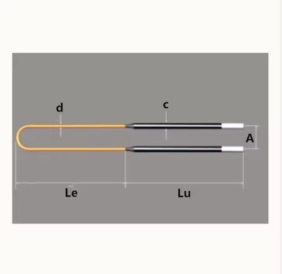 Dia 4/9,6/12, 9/18 1800°C 1850°C 1900°C MoSi2 Heizungselement für Ofenkeramik